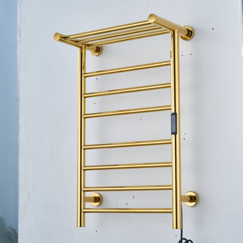 Paraheeter Wall Mount Electric Towel Warmer Heated Towel Rack With Top